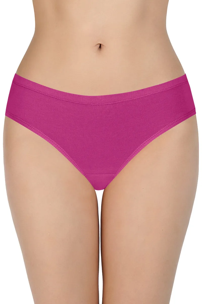 100% Cotton Bikini Panty Pack (Pack of 3) - D003 - Solid