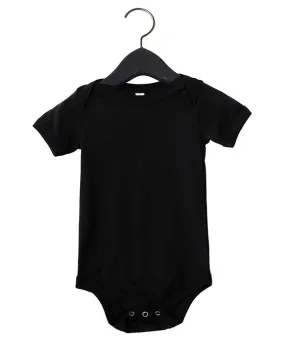 134B - Bella   Canvas Infant Triblend Short-Sleeve One-Piece | Solid Black Triblend