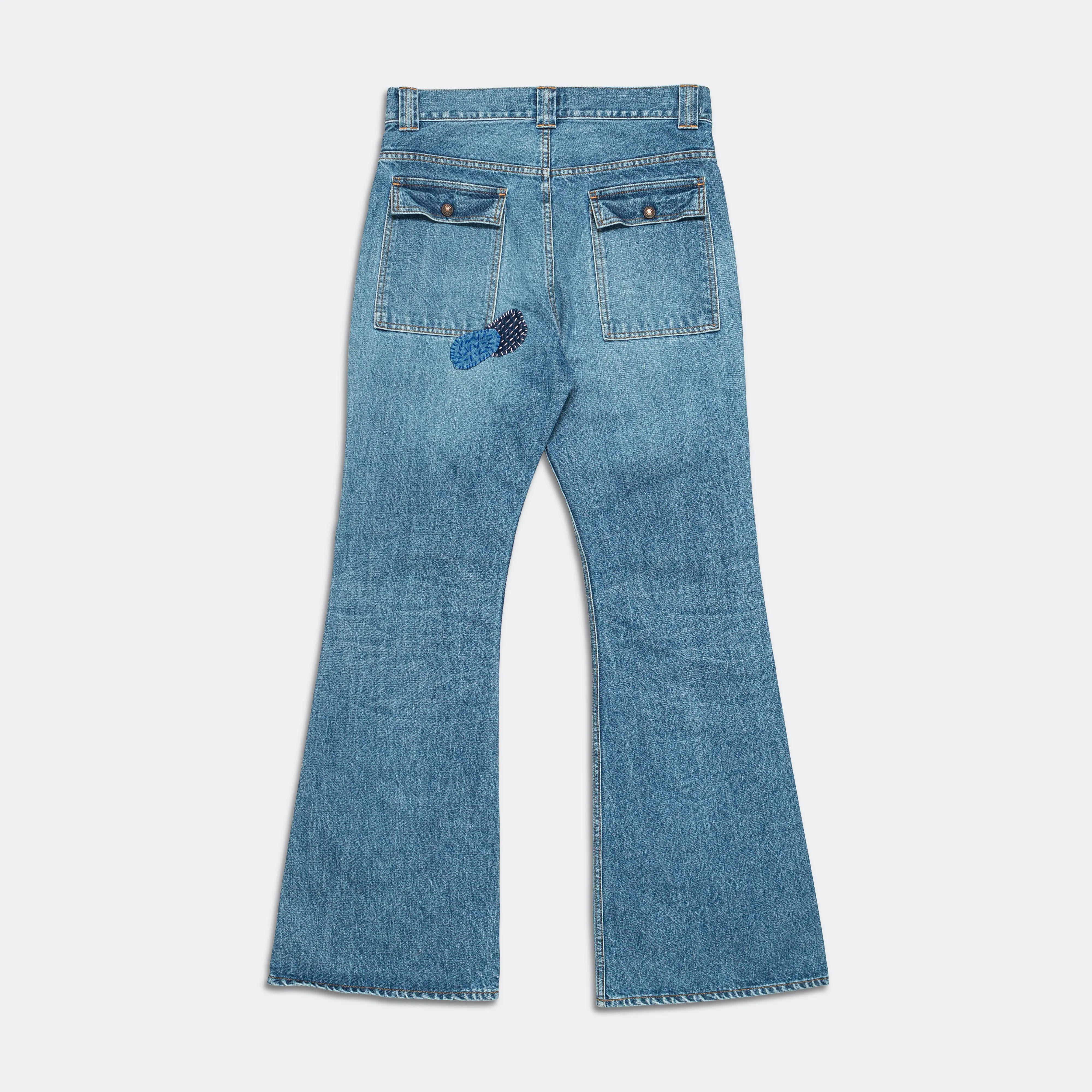 14oz Denim BUSH Flare Pants (CACTUS Embroidery) - Pro