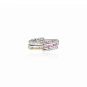 18K Multi Sapphire Convertible Magic Ring