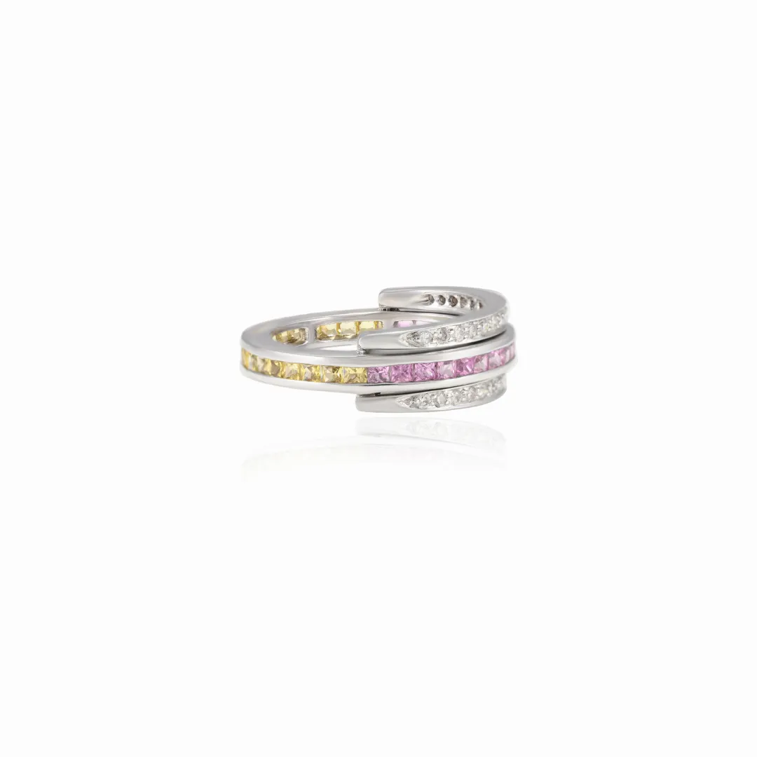 18K Multi Sapphire Convertible Magic Ring