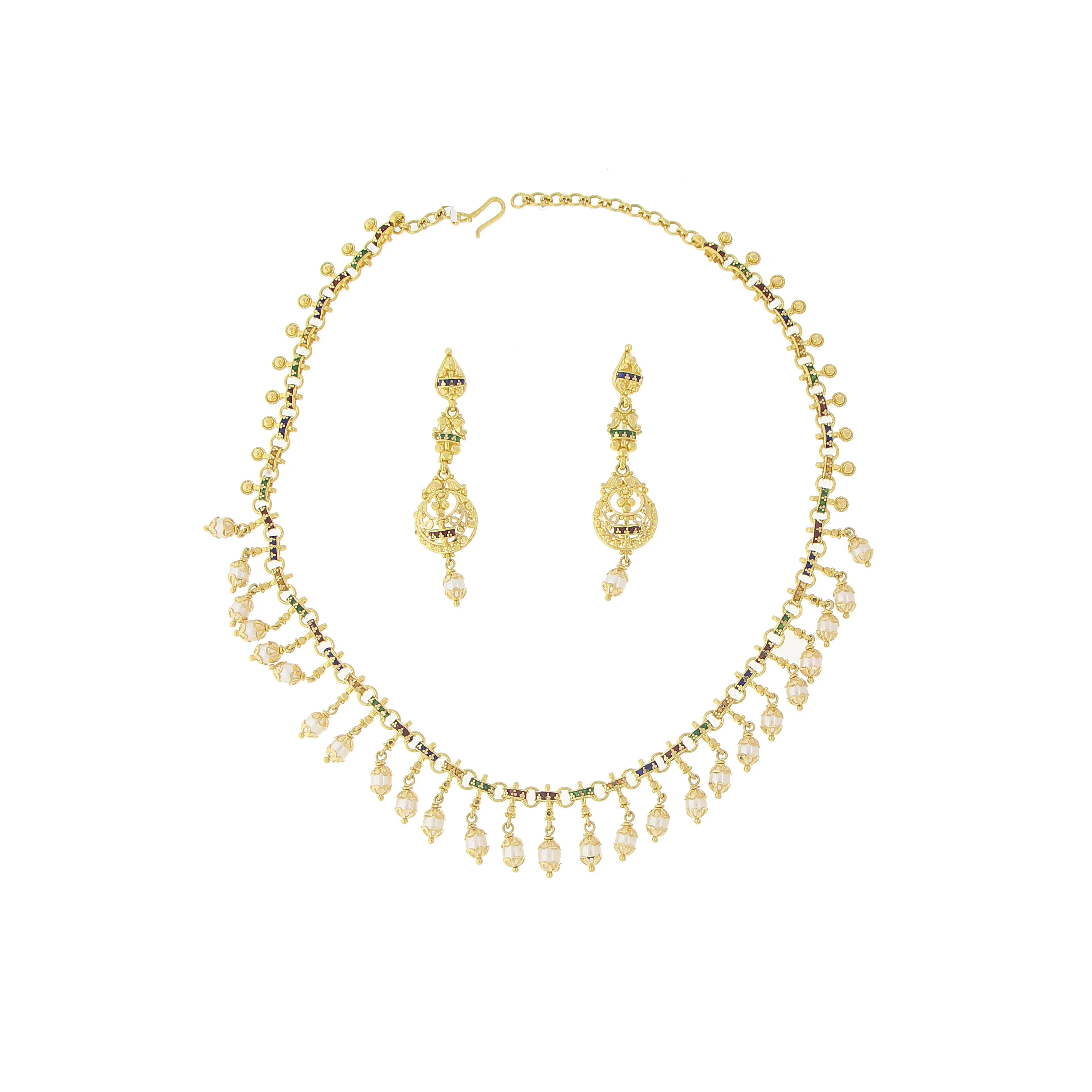 3 PIECE GOLD NECKLACE SET