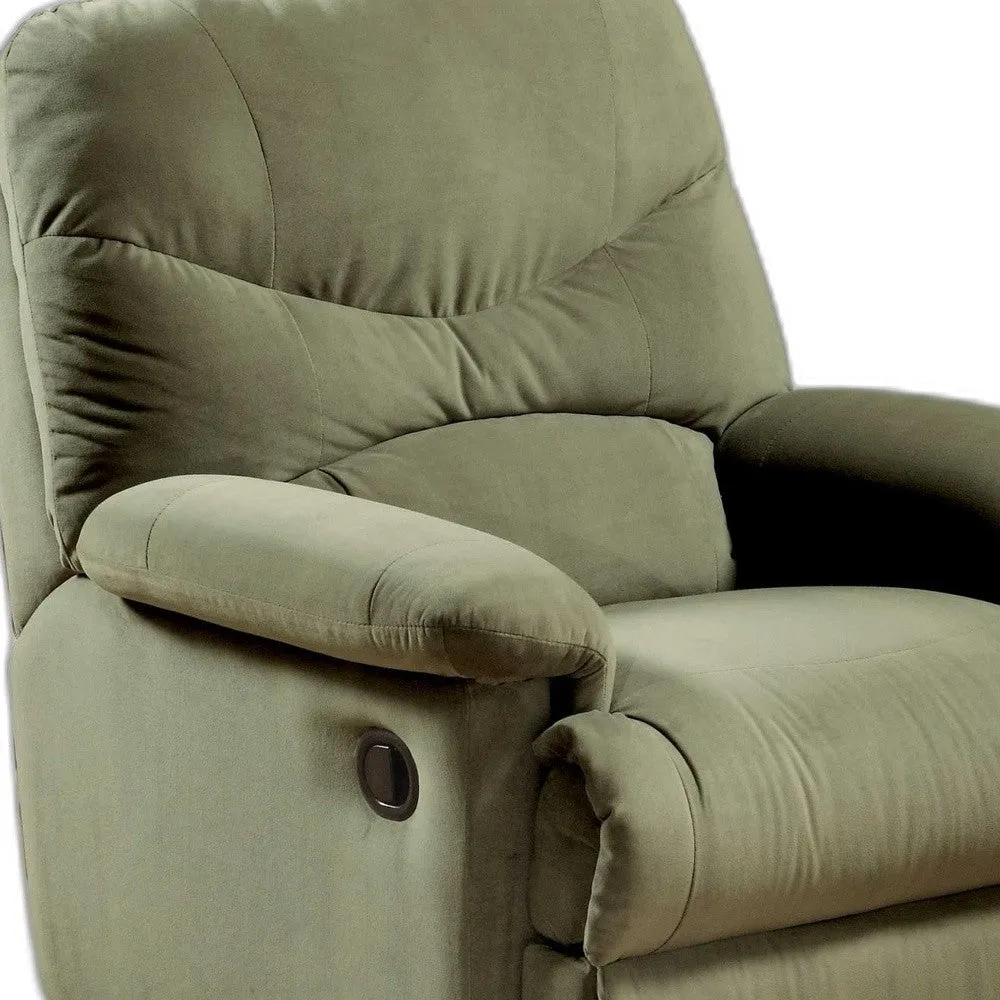 35 X 35 X 40 Beige Microfiber Recliner (Motion)