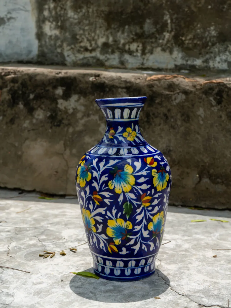 A Whimsical Symphony: Unfolding the Timeless Elegance of Traditions, Blue Pottery By Gopal Lal Kharol