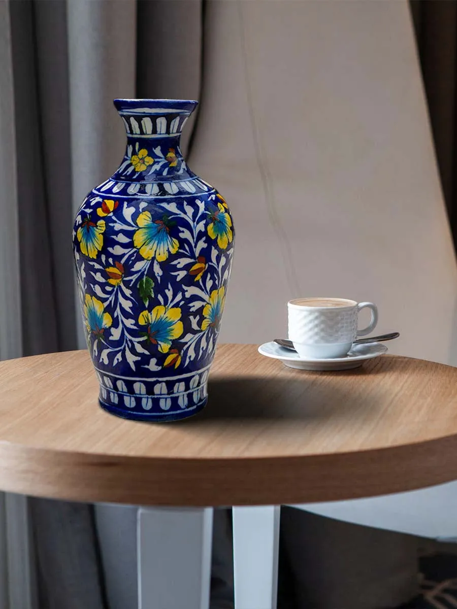 A Whimsical Symphony: Unfolding the Timeless Elegance of Traditions, Blue Pottery By Gopal Lal Kharol