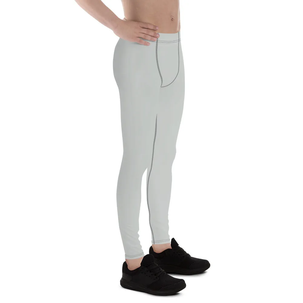 Active Chic: Men's Solid Color Workout Leggings - Smoke