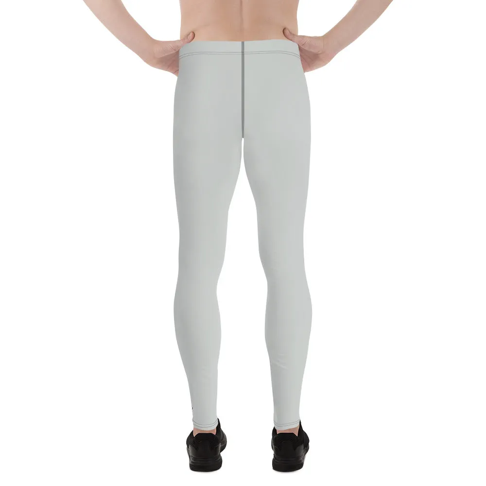 Active Chic: Men's Solid Color Workout Leggings - Smoke