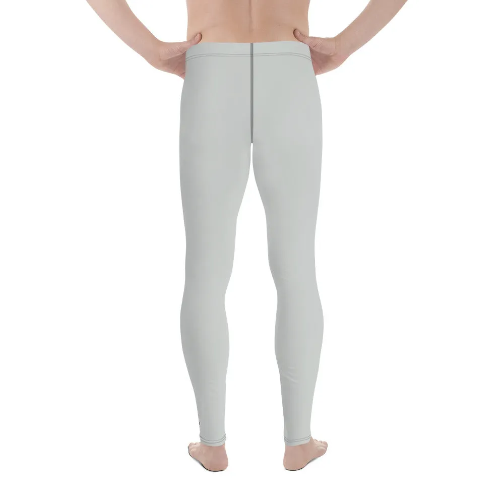 Active Chic: Men's Solid Color Workout Leggings - Smoke