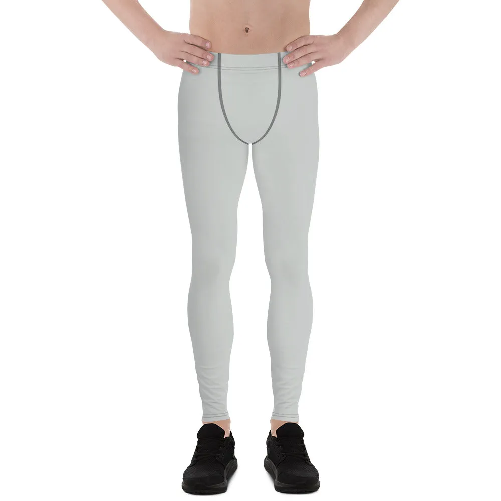 Active Chic: Men's Solid Color Workout Leggings - Smoke