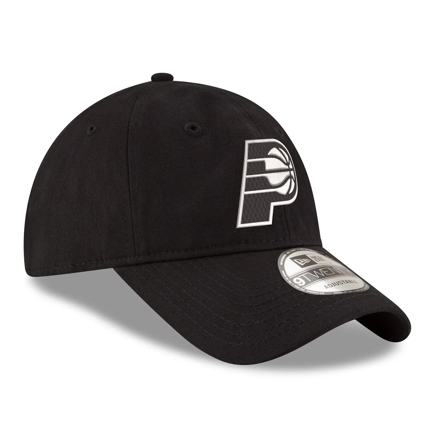 Adult Indiana Pacers Primary Logo Core Classic Tonal 9Twenty Hat in Black by New Era