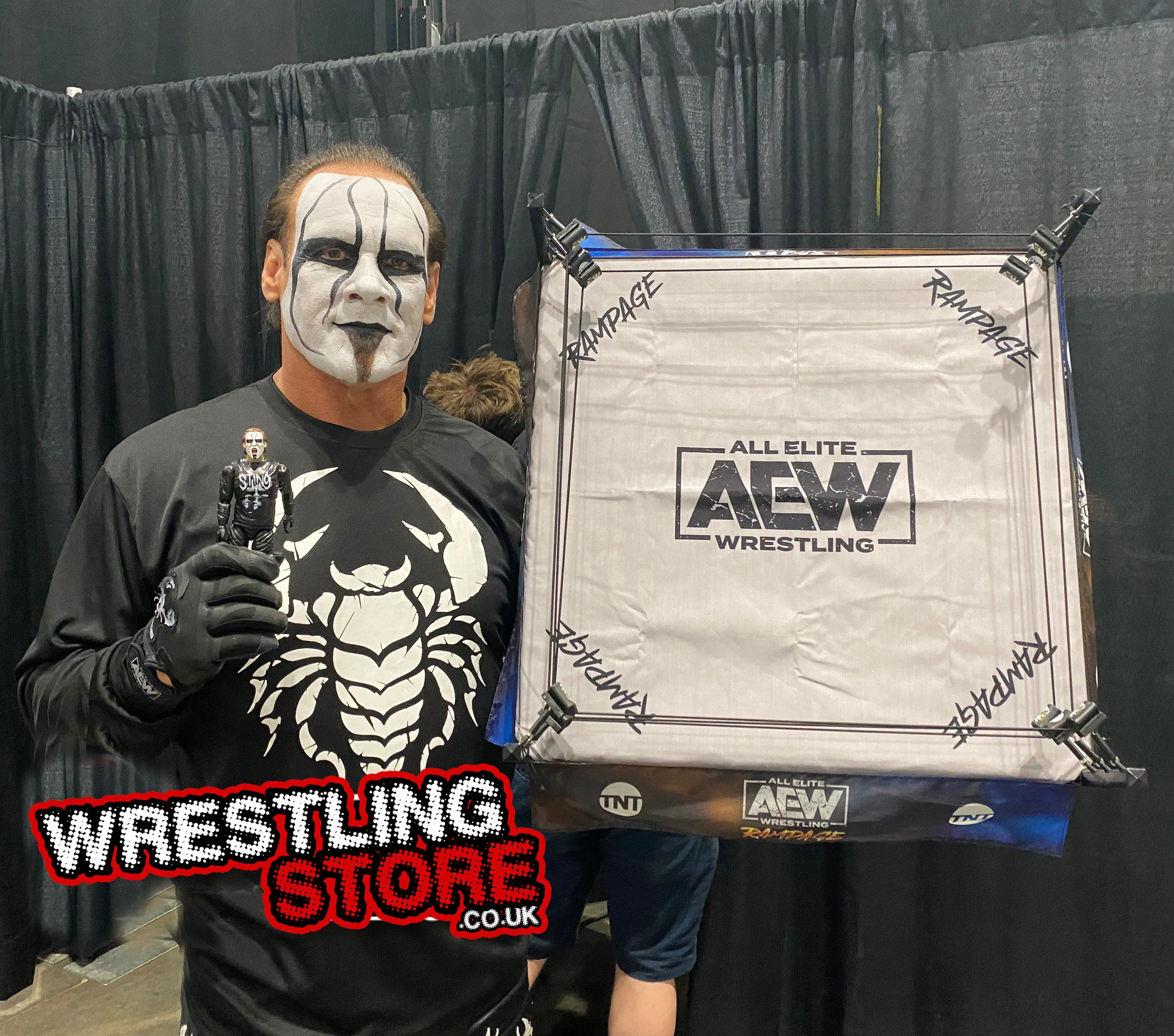 AEW : Authentic "Rampage" Scale Ring Playset (w/ Exclusive Sting Figure) * Damage Packaging