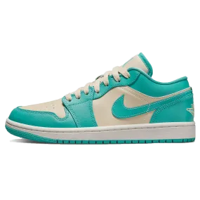 Air Jordan 1 Low Wmns 'Tropical Teal Sandy Beige'