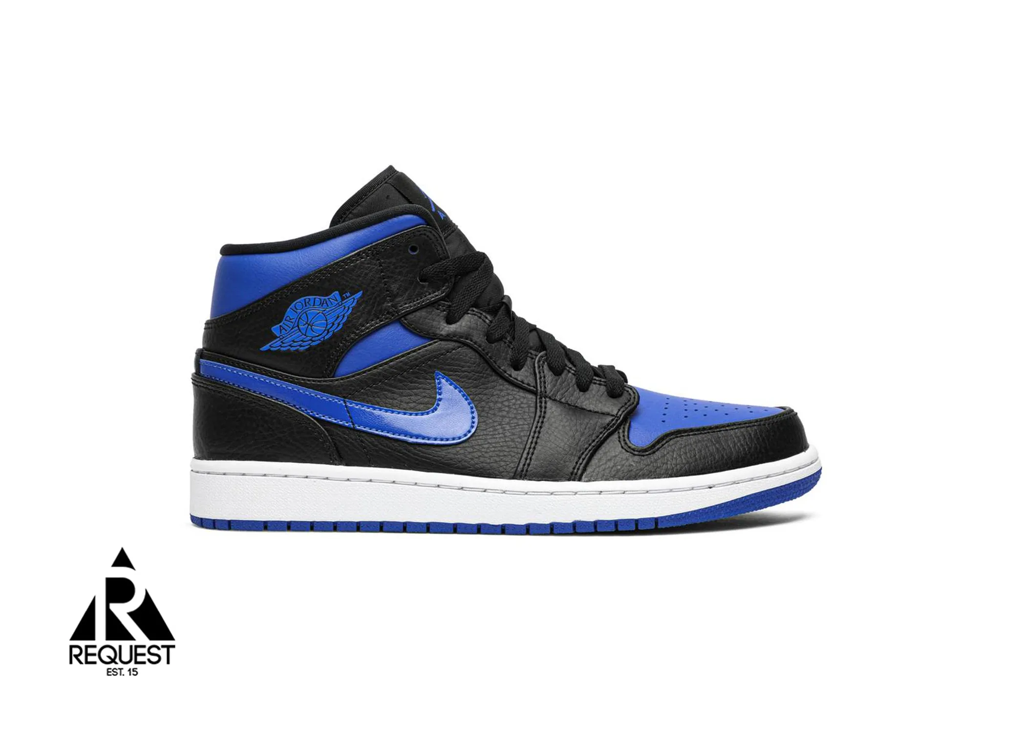 Air Jordan 1 Retro Mid “Black Hyper Royal”