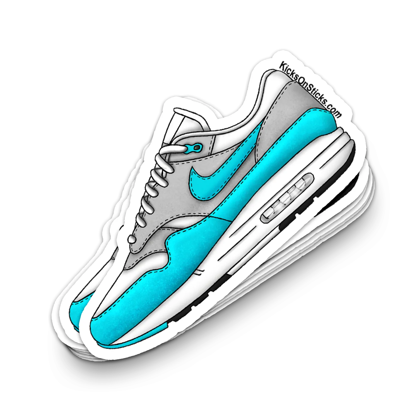 Air Max 1 "Clear Jade" Sneaker Sticker