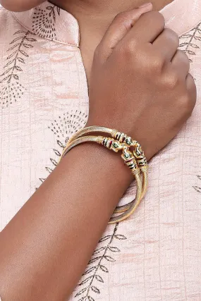 Alloy Bangles in Gold