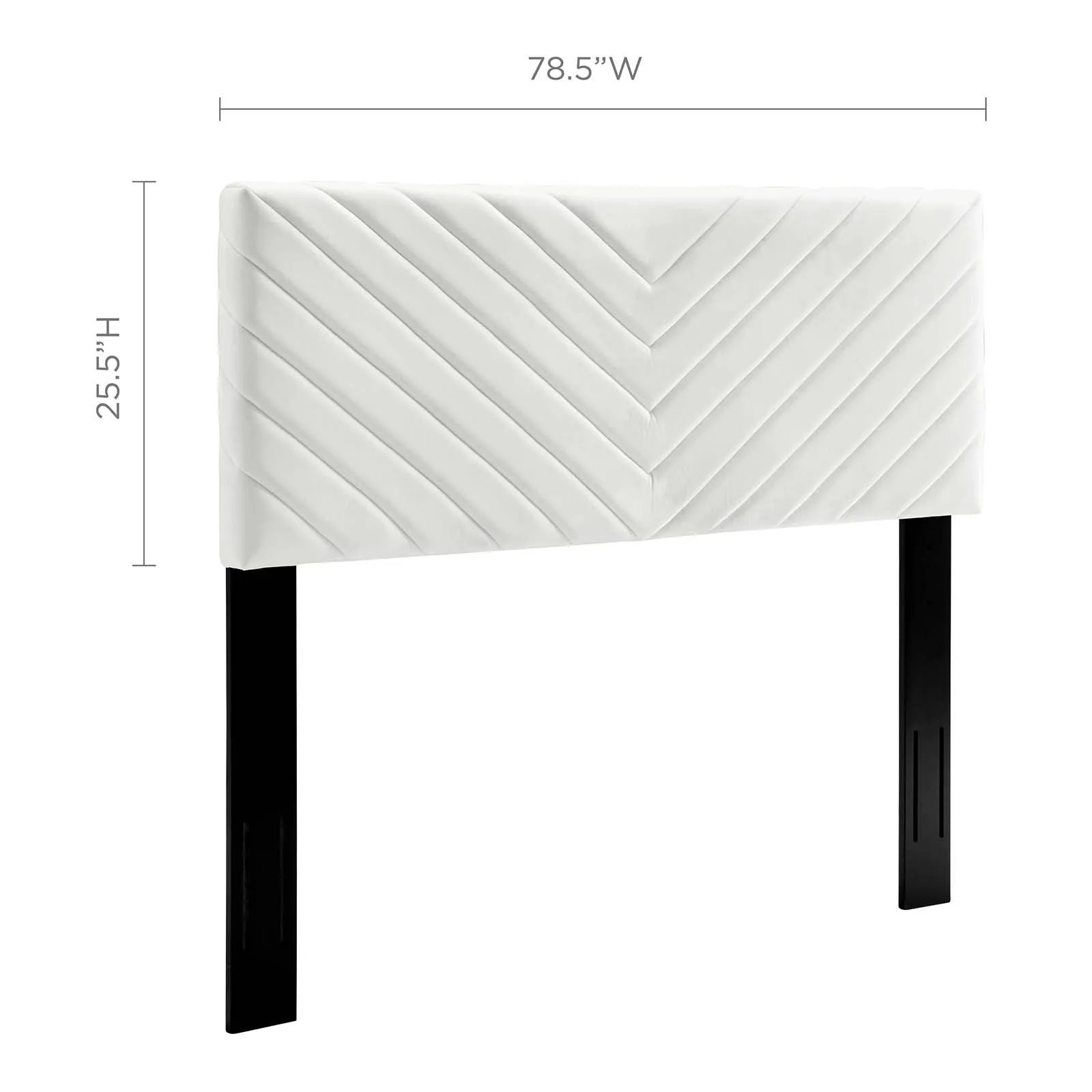 Alyson Angular Channel Tufted Performance Velvet / California Headboard