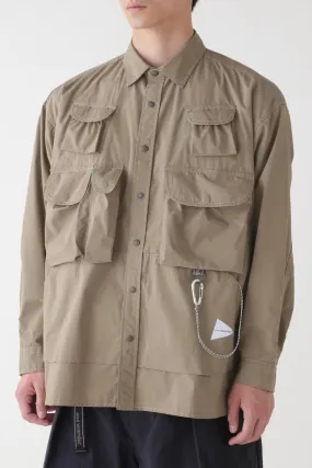 and Wander Multi Pocket Shirt - Beige