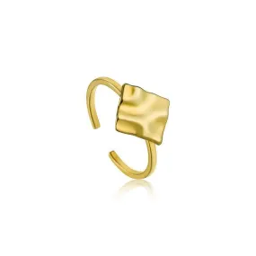 Ania Haie Crush Square Adjustable Ring