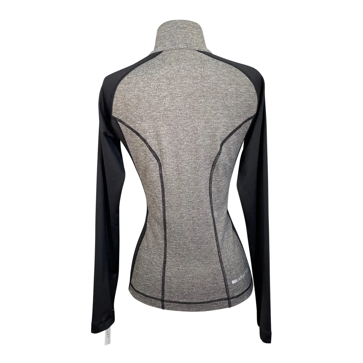 Ariat Tek Heat Series Zip Up in Black/Grey Heather - Women's XS