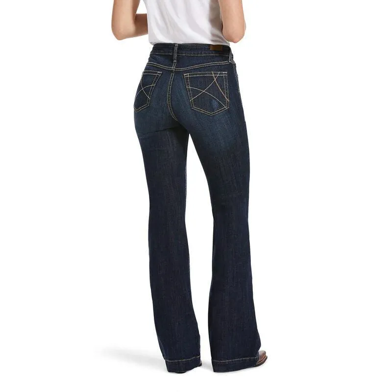 Ariat Women's High Rise Slim Trouser Ella Wide Leg Jeans 10032550