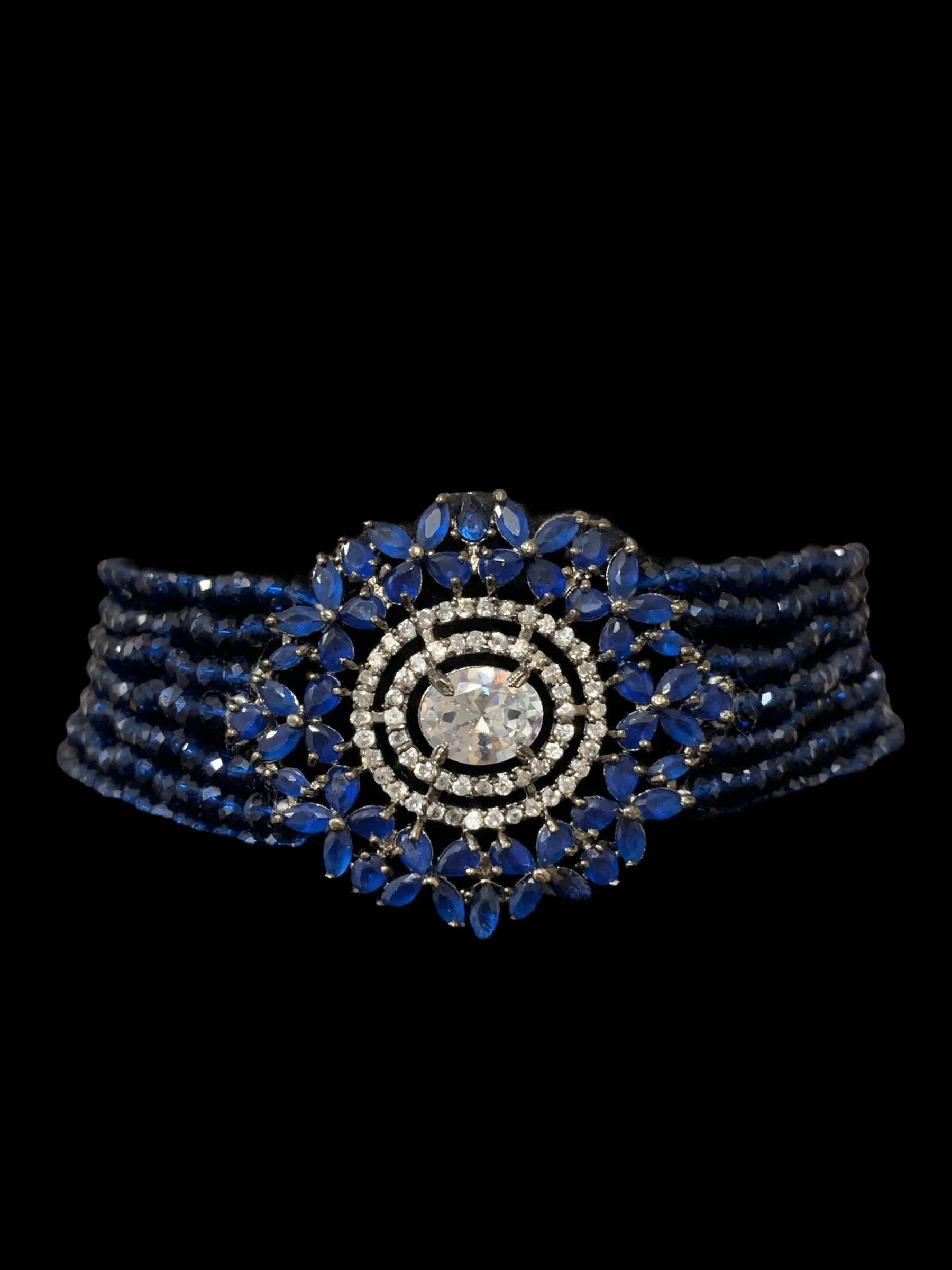 Arushi choker - blue  ( READY TO SHIP)