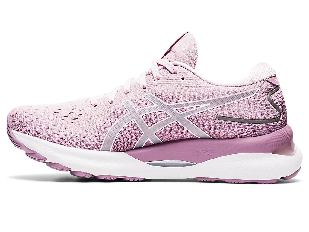 ASICS Women's GEL-NIMBUS 24 (Barely Rose/White)