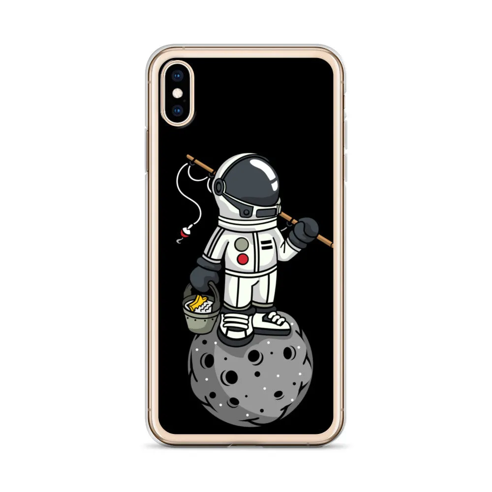 Astronaut | Moon | Fishing | Pop Art | iPhone Case