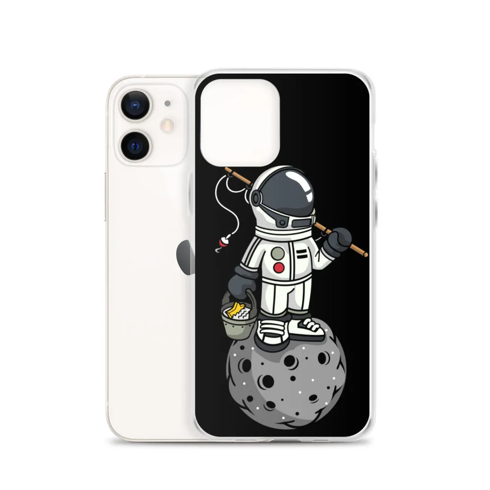 Astronaut | Moon | Fishing | Pop Art | iPhone Case