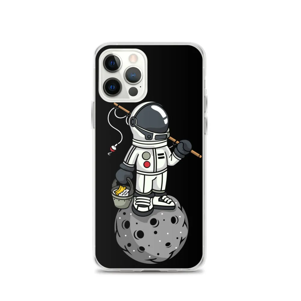 Astronaut | Moon | Fishing | Pop Art | iPhone Case