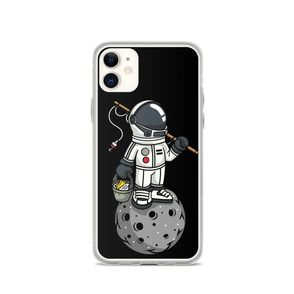 Astronaut | Moon | Fishing | Pop Art | iPhone Case