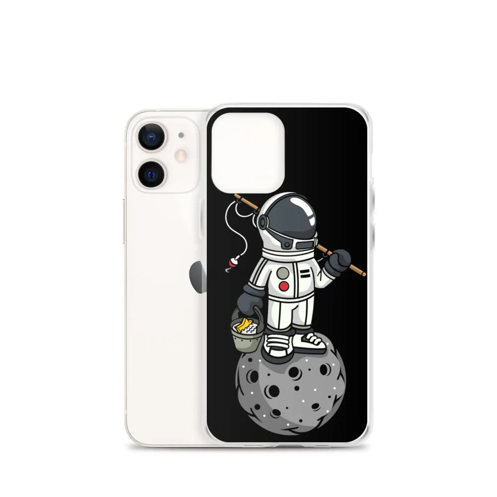 Astronaut | Moon | Fishing | Pop Art | iPhone Case