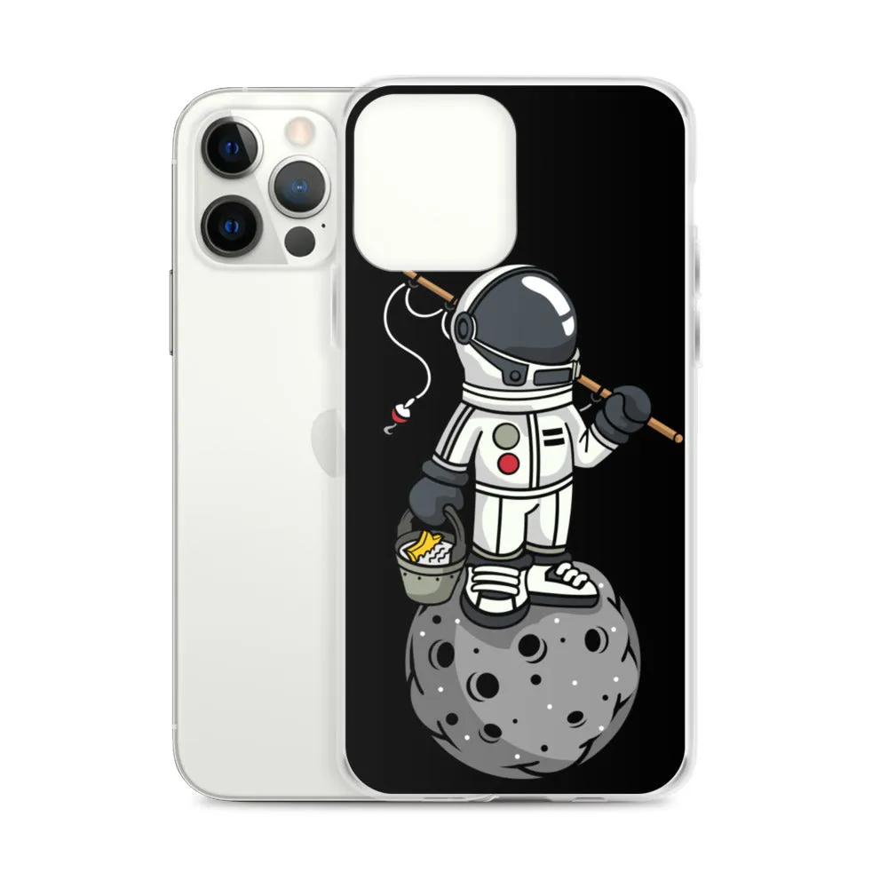 Astronaut | Moon | Fishing | Pop Art | iPhone Case