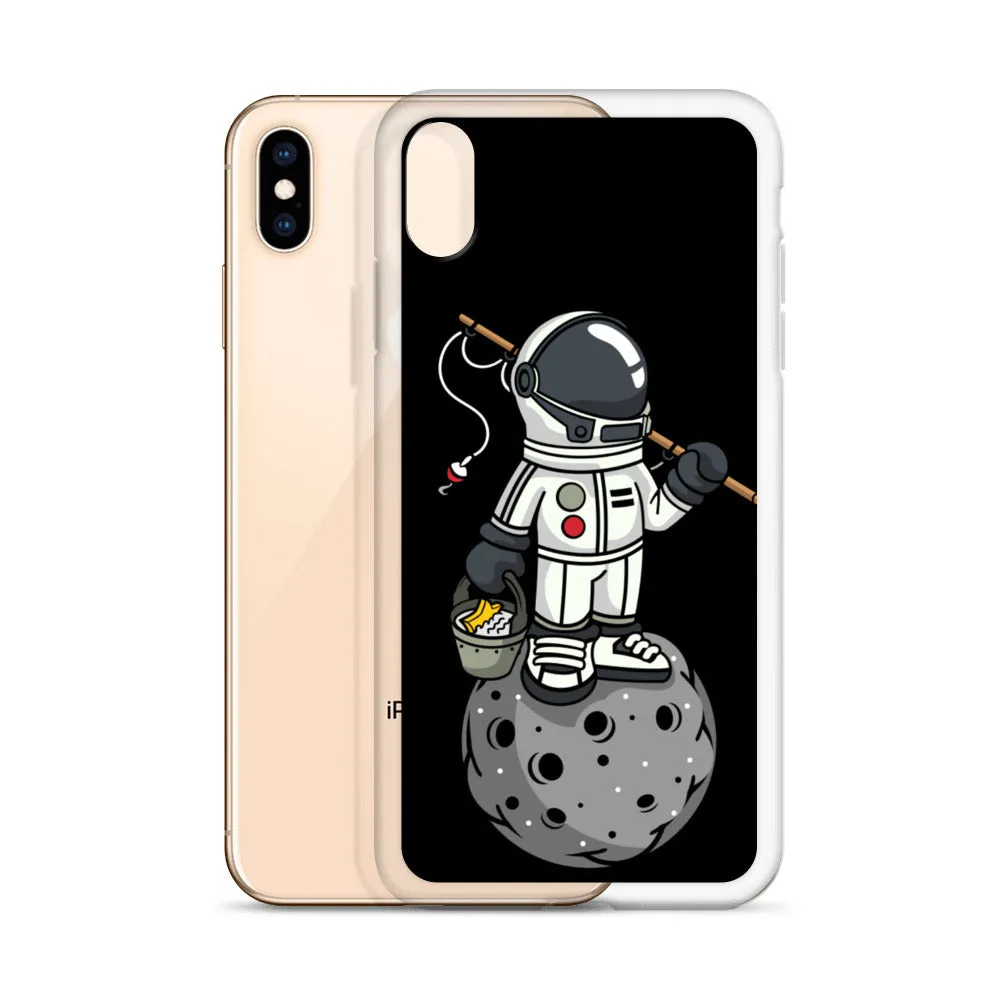 Astronaut | Moon | Fishing | Pop Art | iPhone Case