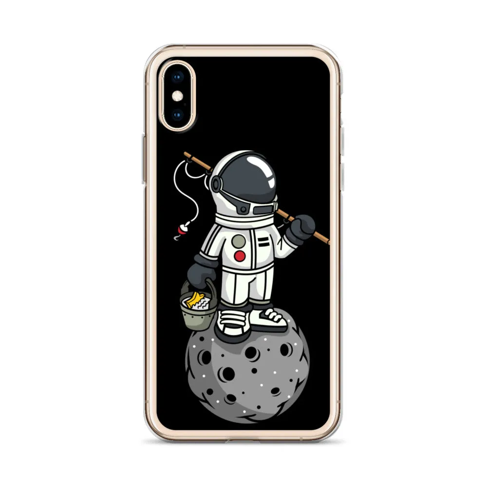 Astronaut | Moon | Fishing | Pop Art | iPhone Case