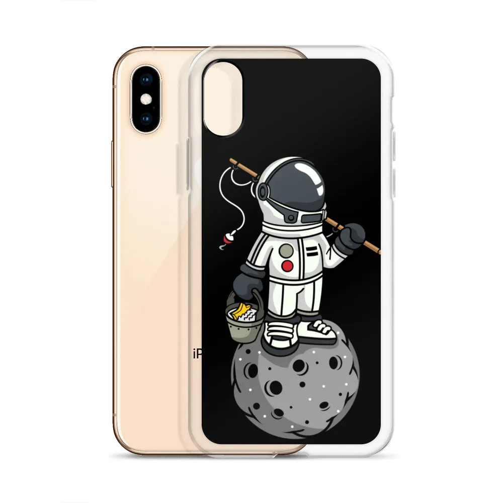 Astronaut | Moon | Fishing | Pop Art | iPhone Case