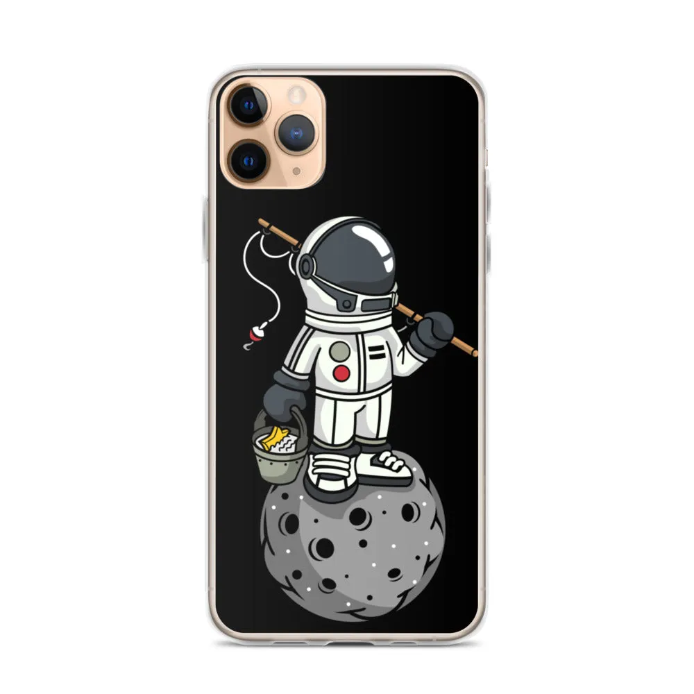 Astronaut | Moon | Fishing | Pop Art | iPhone Case