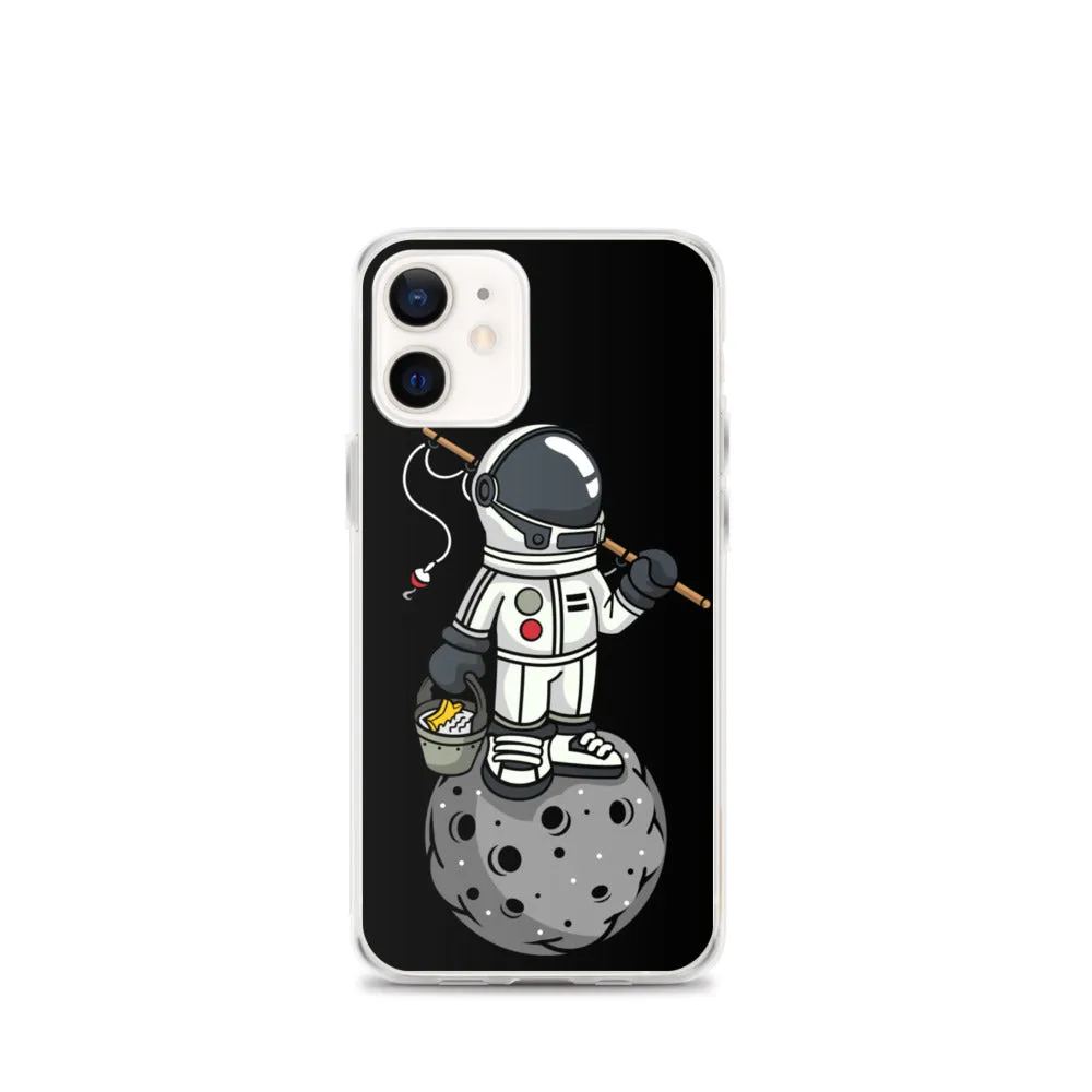 Astronaut | Moon | Fishing | Pop Art | iPhone Case