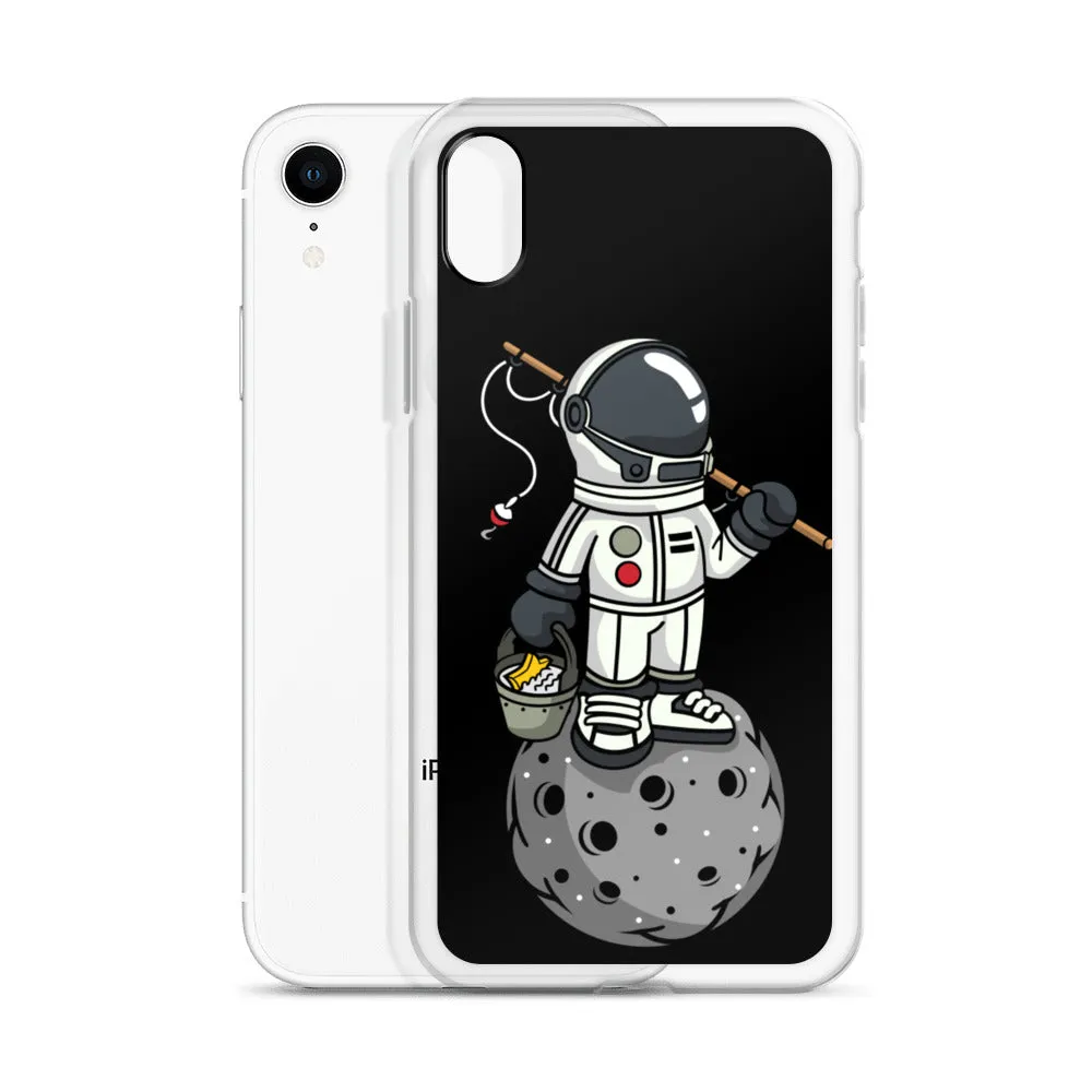 Astronaut | Moon | Fishing | Pop Art | iPhone Case