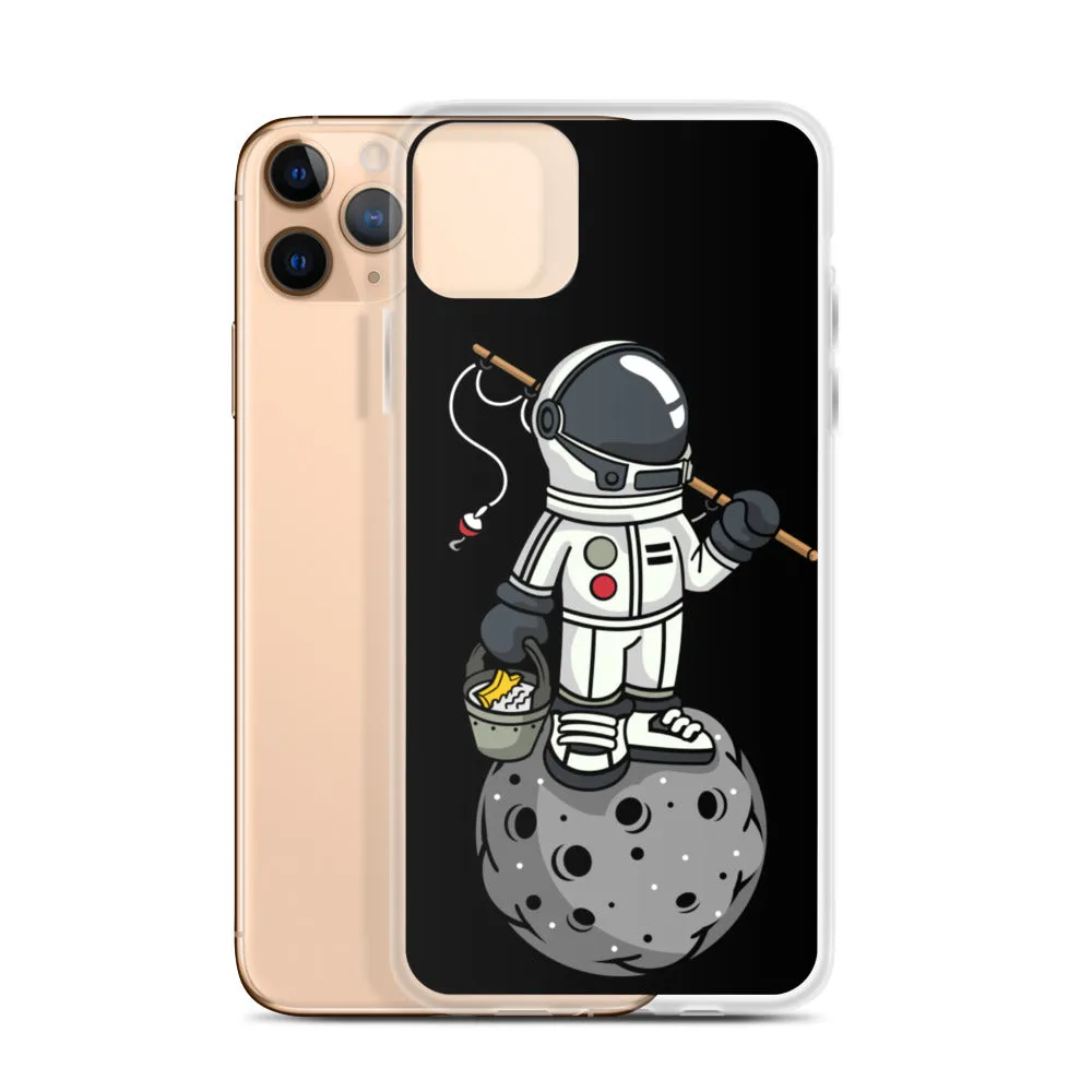 Astronaut | Moon | Fishing | Pop Art | iPhone Case