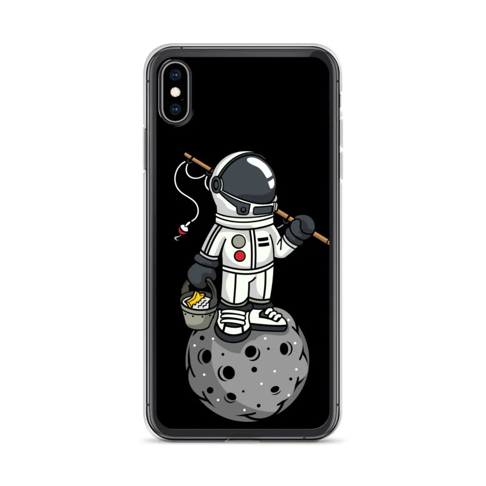 Astronaut | Moon | Fishing | Pop Art | iPhone Case