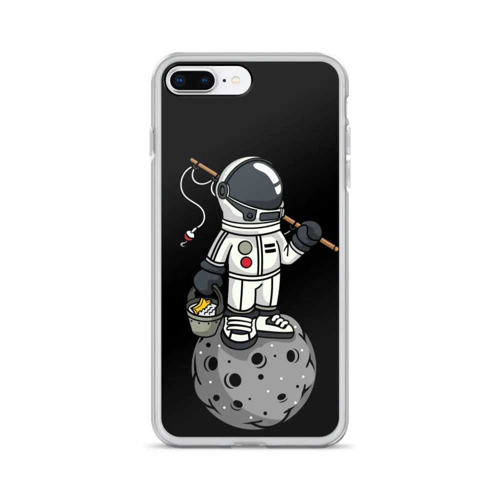 Astronaut | Moon | Fishing | Pop Art | iPhone Case