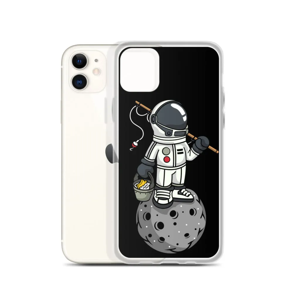 Astronaut | Moon | Fishing | Pop Art | iPhone Case