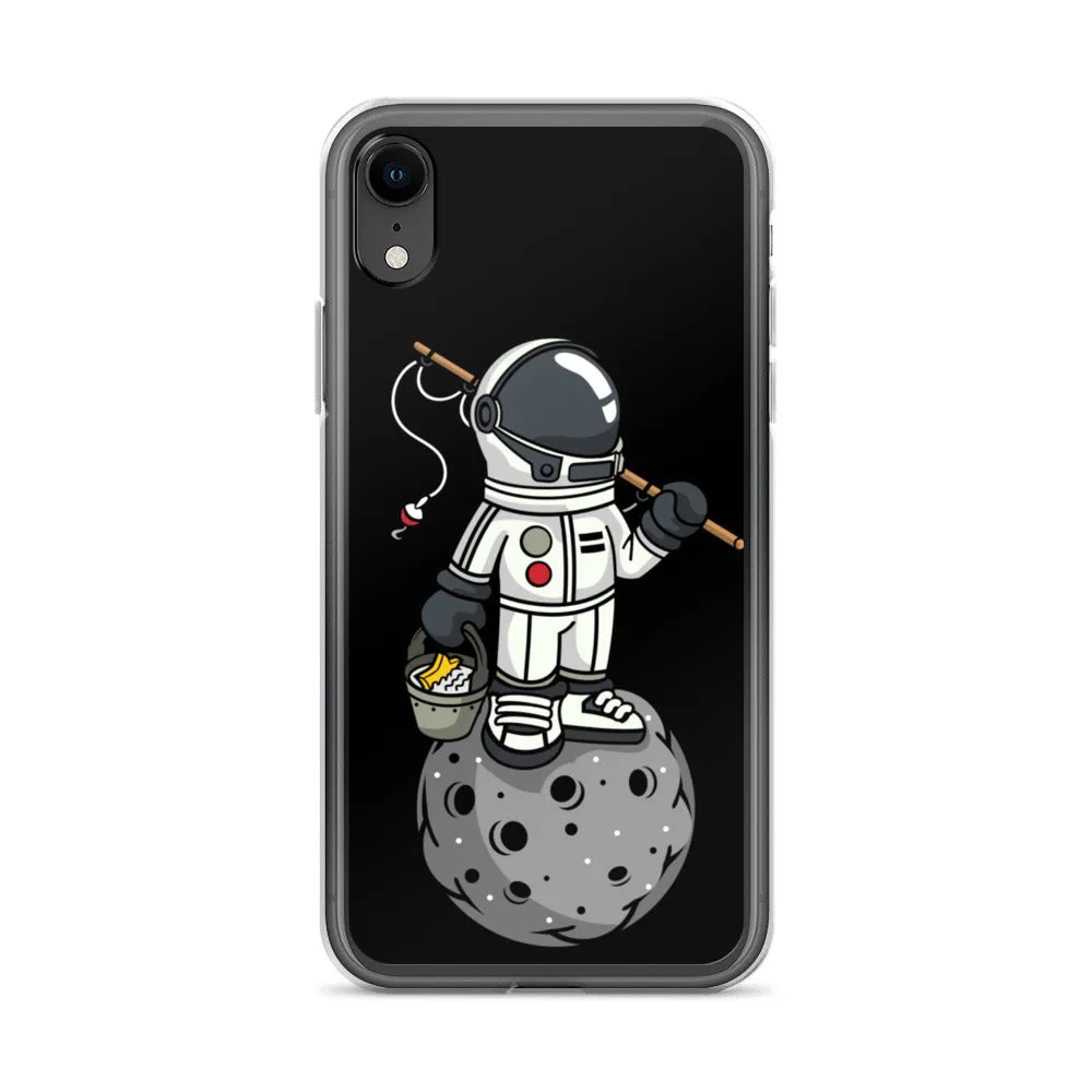 Astronaut | Moon | Fishing | Pop Art | iPhone Case