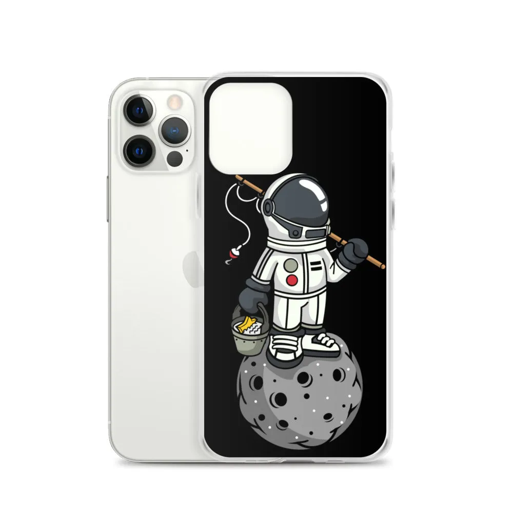 Astronaut | Moon | Fishing | Pop Art | iPhone Case