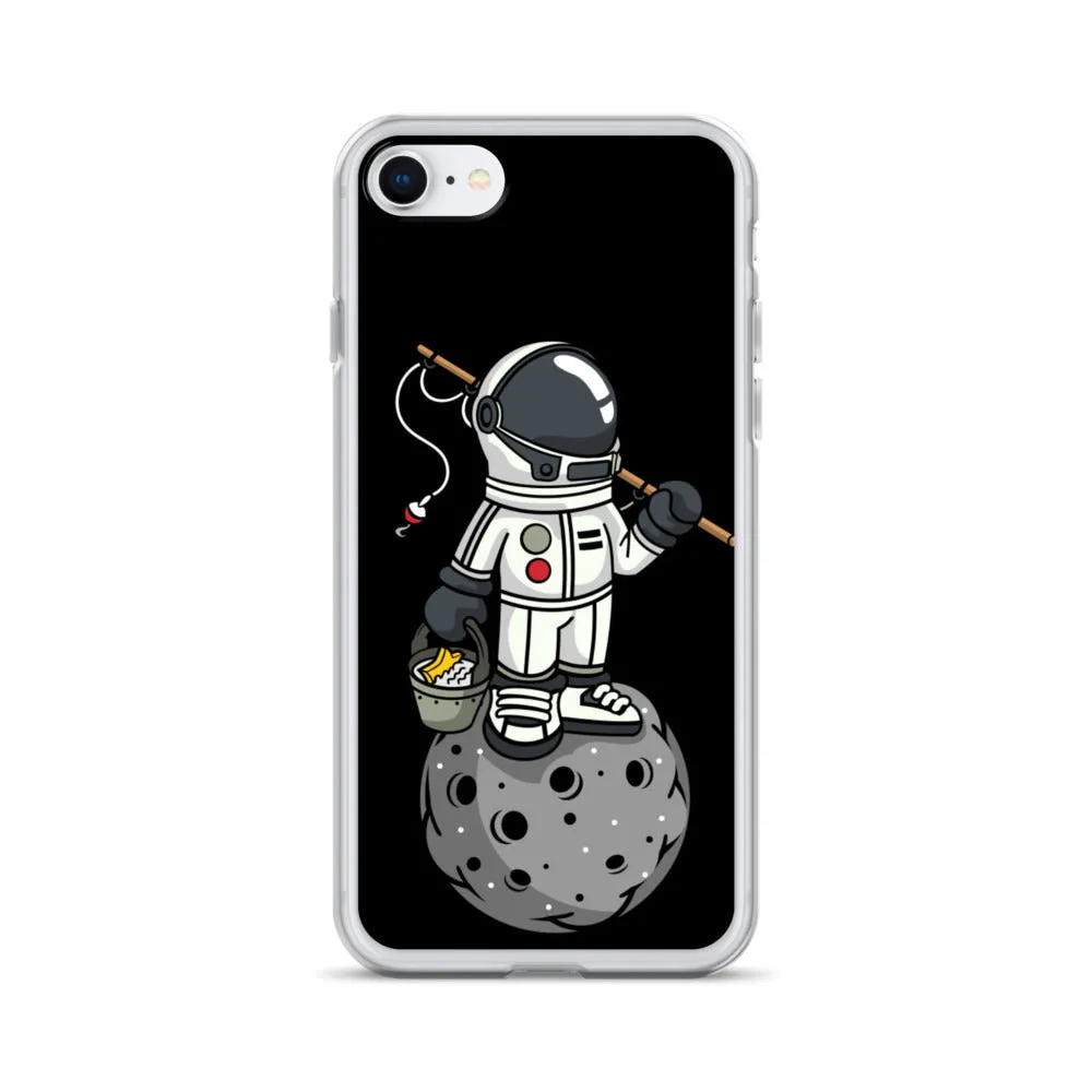 Astronaut | Moon | Fishing | Pop Art | iPhone Case