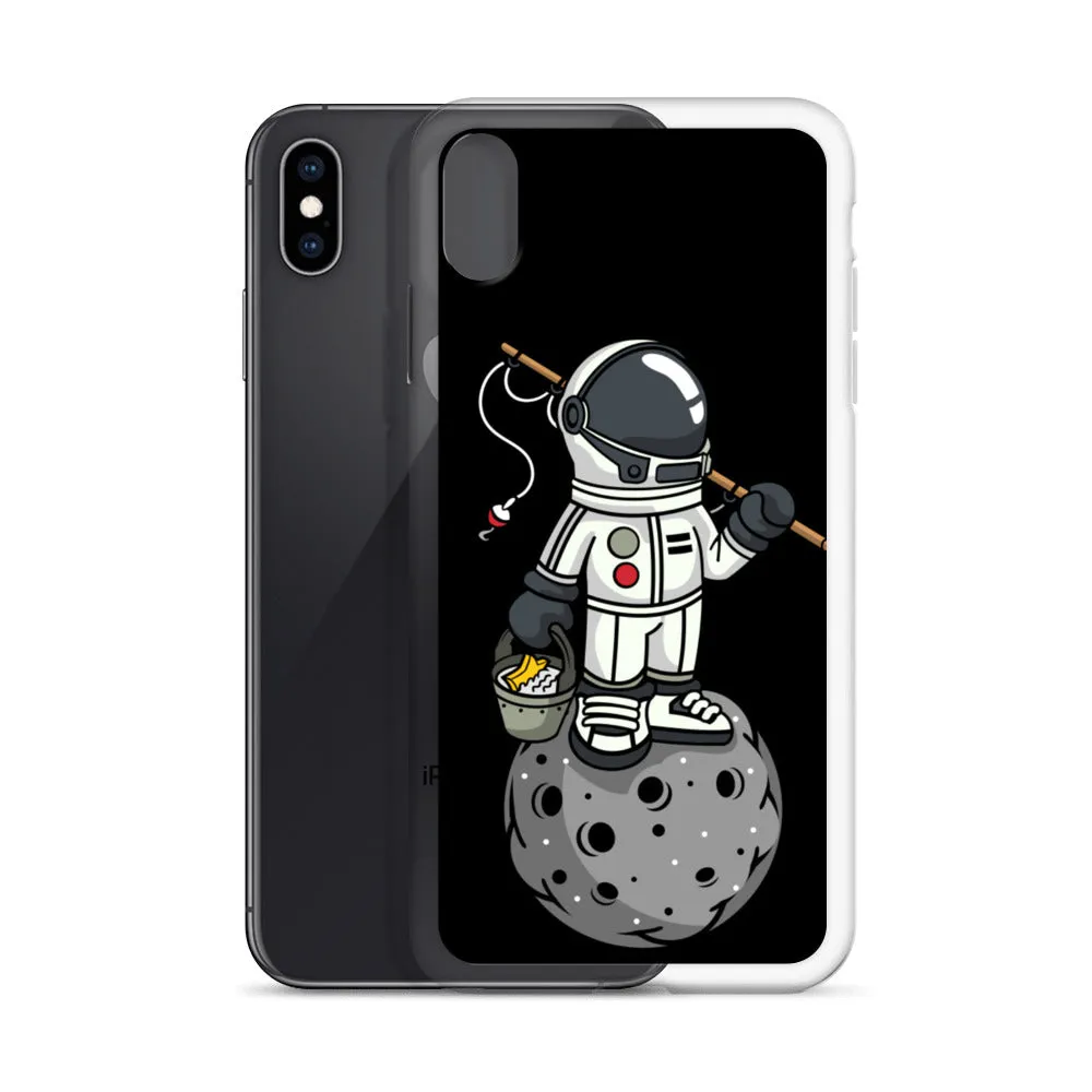 Astronaut | Moon | Fishing | Pop Art | iPhone Case