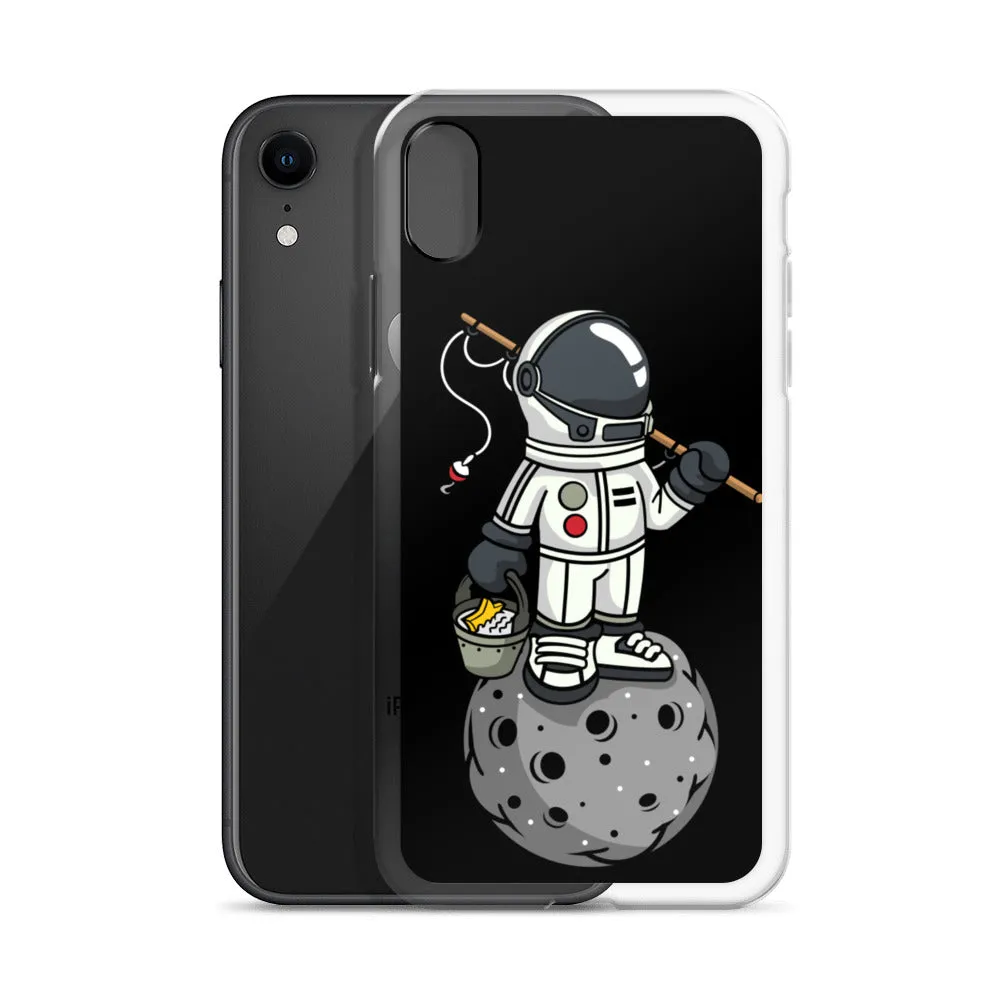 Astronaut | Moon | Fishing | Pop Art | iPhone Case