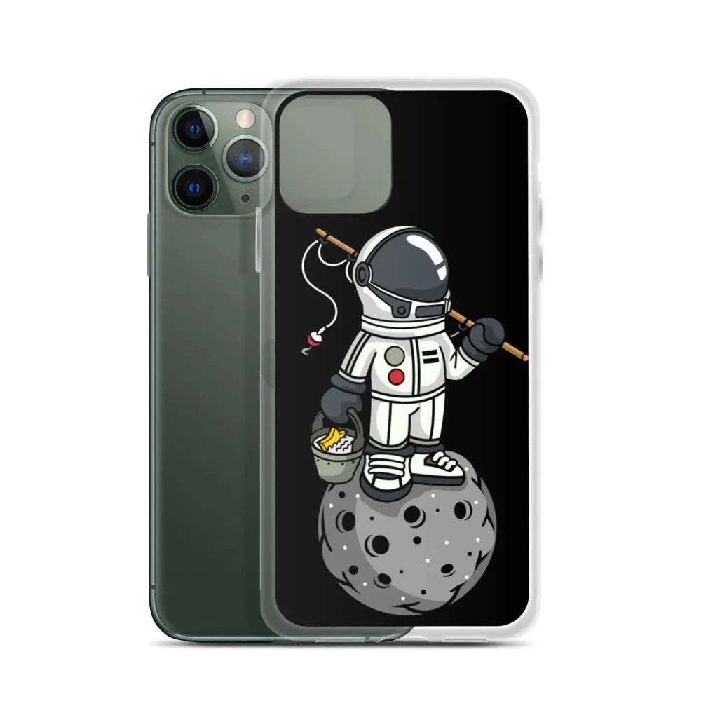 Astronaut | Moon | Fishing | Pop Art | iPhone Case