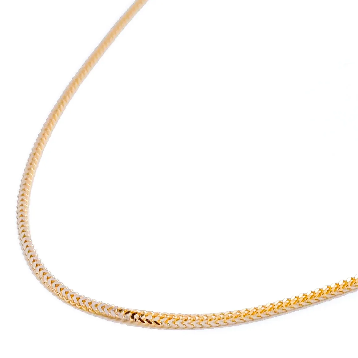 Attractive Dual Tone Slender Chain - 20"