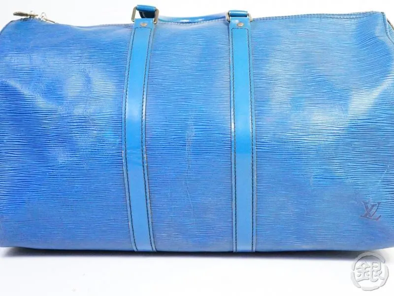 Authentic Pre-owned Louis Vuitton Epi Toledo Blue Keepall 45 Travel Duffle Bag M42975 200247